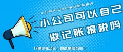 小公司可以自己做記賬報(bào)稅嗎,還是找專業(yè)的代理記賬公司？